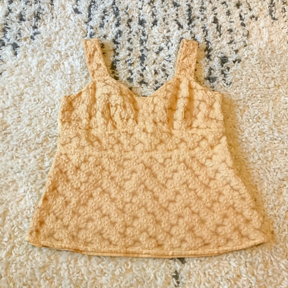 SOLD Vintage Liz & Co Pastel Embroidered Sleeveless Top - Picture 1 of 9